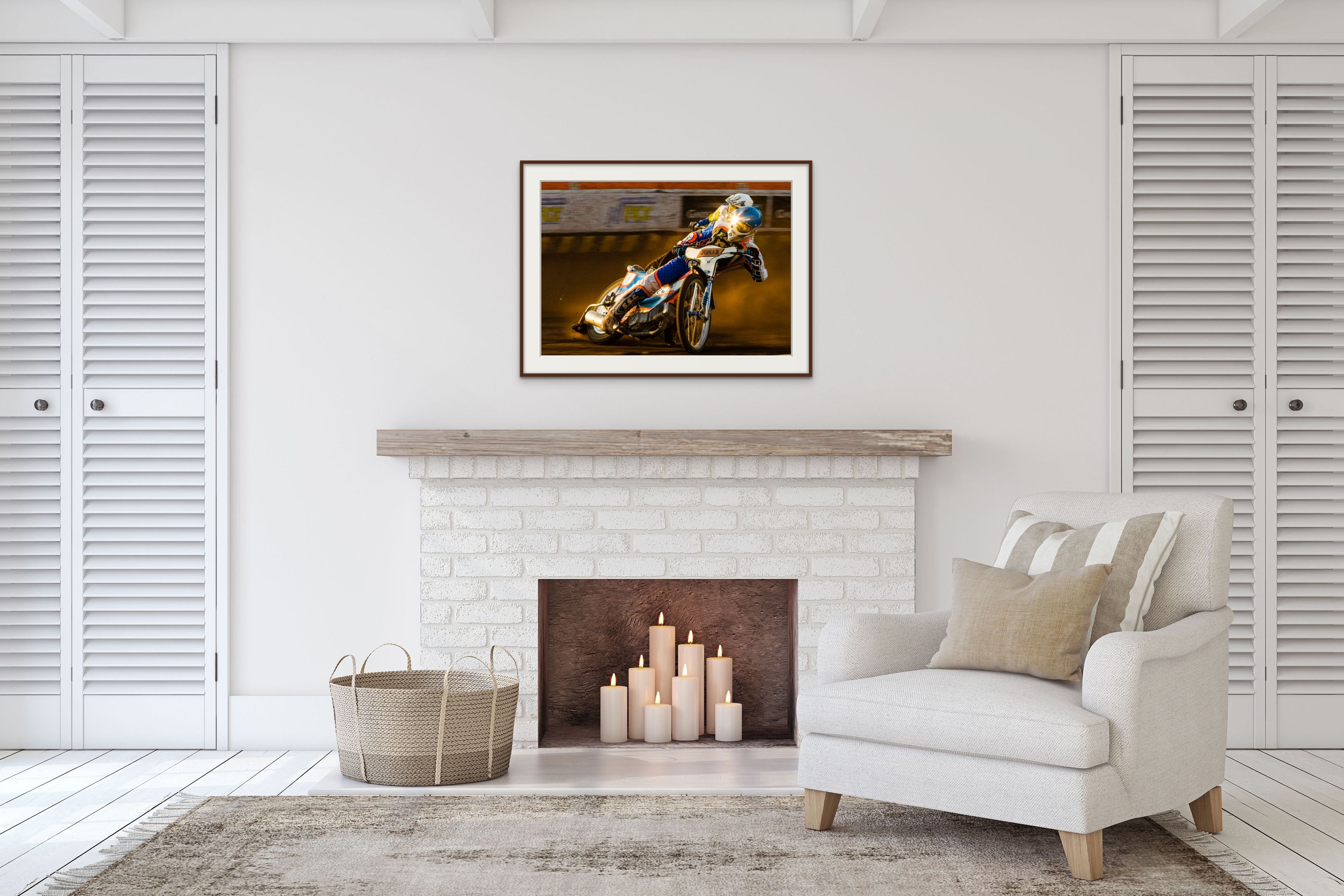 Speedway in the sunset 70*50 cm - Collectors edition of 6